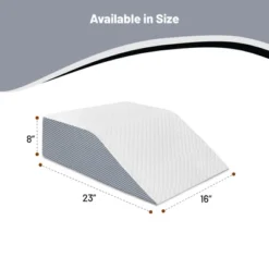 Continental Sleep, Leg Wege Elevation Pillow For Blood Circulation | Relieved & Recovers Foot And Ankle Injuries | Chic Jacquard Cover, 8”x16”x23” -Bedding Discount Store GUEST 003e70d1 fee4 4bf6 b11e 142bd5f0a21f