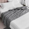 50"x60" 10lbs Tencel Weighted Throw Blanket Gray - Rejuve
