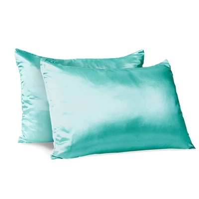Morning Glamour Standard Satin Solid Pillowcase Set 3 Morning Glamour Standard Satin Solid Pillowcase Set - Image 3