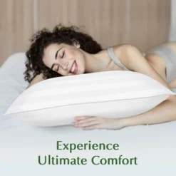 Zibroges Bed Pillows For Sleeping - Cooling Soft Premium Microfiber Cover For Side Back And Stomach Sleepers, 2 Count -Bedding Discount Store GUEST 0080ac6c 0f91 49ad 88ad 0981ce5dd6cb