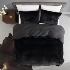 Kenneth Cole Faux Fur 3-Pc Duvet Set -Bedding Discount Store GUEST 035a6301 416c 493b ac40 5da0acccee8a