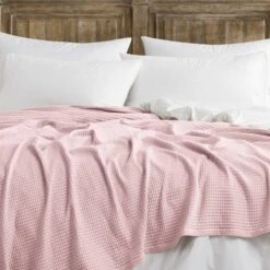 The Farmhouse By Rachel Ashwell Full/Queen Cotton Waffle Blanket Pink 6 The Farmhouse By Rachel Ashwell Full/Queen Cotton Waffle Blanket Pink -Bedding Discount Store GUEST 038e0d23 687e 436d 9035 d892cb724862