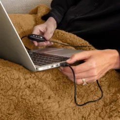 Heated Blanket 2-Pack - USB-Powered Fleece Throw Blankets For Travel, Home, Office, Or Camping - Winter Car Accessories By Stalwart (Brown) -Bedding Discount Store GUEST 0749b2ff a09b 4e80 86bb bdbbc9682995