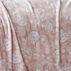 Plazatex Rozetta 3 Pcs Machine Washable Blanket Full/Queen Pink & White -Bedding Discount Store GUEST 08a4bf05 ab6b 40ef b256 b8a6ad2b59b2