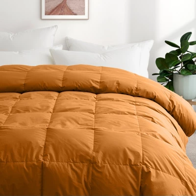 Peace Nest Organic Cotton Down Feather Comforter Duvet Insert, Tan 5 Peace Nest Organic Cotton Down Feather Comforter Duvet Insert, Tan - Image 5