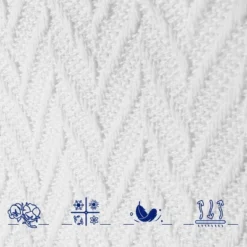 Bed Blanket | Soft 100% Cotton | Herringbone Design | All-Season Thermal Layering By California Design Den -Bedding Discount Store GUEST 09b967b3 c074 4724 a76f b07cddf37ec9