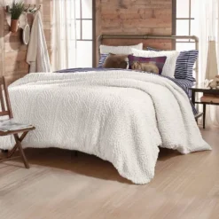 Cable Knit Pinsonic Sherpa Comforter Set Ivory - G.H. Bass -Bedding Discount Store GUEST 0b7e5d3b 5e6d 4e63 aeb6 bb47a111ee0e