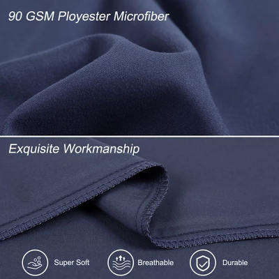 PiccoCasa Body Solid Soft Replacement Covers 90GSM Microfiber Pillowcases 1 Pc 2 PiccoCasa Body Solid Soft Replacement Covers 90GSM Microfiber Pillowcases 1 Pc - Image 2