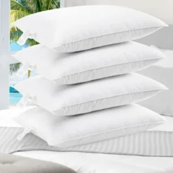 Cheer Collection Hypoallergenic Hollow Fiber Pillows - White (Set Of 4) -Bedding Discount Store GUEST 0d401106 5aab 44e4 9f8a 1d98dec642aa