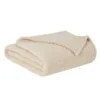 Brooklyn Loom King Marshmallow Faux Shearling Blanket In Ivory