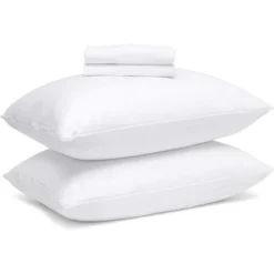 Guardmax Waterproof And Breathable Pillow Protector With Zipper- (4 Pack)