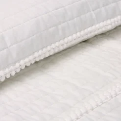 White Pom Pom Stripe Quilt Set - Lush Décor 6 White Pom Pom Stripe Quilt Set - Lush Décor -Bedding Discount Store GUEST 11fe92ee 5697 4d4b 8ec4 9ea248a12cb6