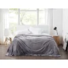 Cannon King Solid Plush Blanket Gray