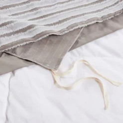 Madison Park 3pc River Clipped Jacquard Duvet Cover Set Off-White -Bedding Discount Store GUEST 187c4638 6cbf 4afd bd68 98f85b0d6d6b