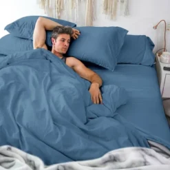 Classic Cool & Crisp 100% Cotton Percale 4-Piece Sheet Set