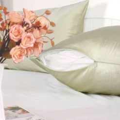 1 Pc 100% Mulberry Silk Fabric Pillow Case - PiccoCasa -Bedding Discount Store GUEST 19647732 e423 4bda b2f4 563243e4426c