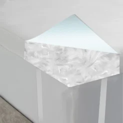 Hotel Laundry King 5" Featherbed: 233 Thread Count, 100% Cotton Cover, Dual Fill With Feather & Polyester Fiber -Bedding Discount Store GUEST 1a6971a9 787b 4ba6 9d88 e8d0bfb9ceba