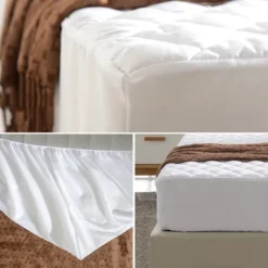 Cheer Collection Waterproof Quilted Mattress Protector - White