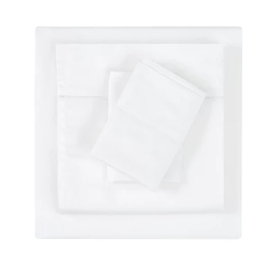 Christian Siriano Standard NY 300 Thread Count Cotton Sateen Pillowcase Pair White: 310TC, Envelope Closure, Machine Washable 1 Christian Siriano Standard NY 300 Thread Count Cotton Sateen Pillowcase Pair White: 310TC, Envelope Closure, Machine Washable