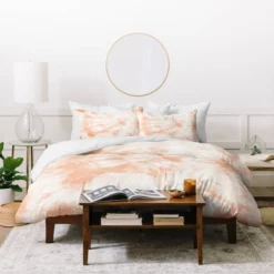 Amy Sia Tie Dye 3 Peach Duvet Set - Deny Designs -Bedding Discount Store GUEST 1be13805 4c3c 410f aeb9 9eba8b7a1449