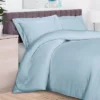 300 Thread Count Rayon From Bamboo Solid 3 Piece Duvet Cover Set By Blue Nile Mills