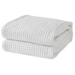 Market & Place 100% Cotton Waffle Weave Bed Blanket -Bedding Discount Store GUEST 1ec894fa b915 4699 b432 cdd9f4743aed