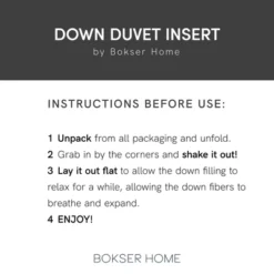 Lightweight Luxury White Duck Down Duvet Comforter Insert | BOKSER HOME 20 Lightweight Luxury White Duck Down Duvet Comforter Insert | BOKSER HOME -Bedding Discount Store GUEST 1f5119f9 c036 4378 88cc f0b372542e9c
