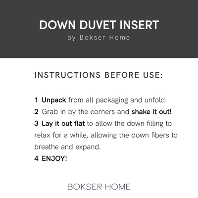 Lightweight Luxury White Duck Down Duvet Comforter Insert | BOKSER HOME 10 Lightweight Luxury White Duck Down Duvet Comforter Insert | BOKSER HOME - Image 10