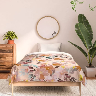 Ninola Design Summer Moroccan Floral 100% Cotton Comforter Set - Deny Designs 2 Ninola Design Summer Moroccan Floral 100% Cotton Comforter Set - Deny Designs - Image 2