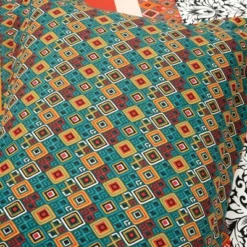 Lush Décor Boho Stripe Reversible Cotton Duvet Cover Set Turquoise/Tangerine 11 Lush Décor Boho Stripe Reversible Cotton Duvet Cover Set Turquoise/Tangerine -Bedding Discount Store GUEST 20aef70d 0cab 458b ac90 ccd4f022f4b2