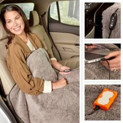 Heated Blanket 2-Pack - USB-Powered Fleece Throw Blankets For Travel, Home, Office, Or Camping - Winter Car Accessories By Stalwart (Gray) -Bedding Discount Store GUEST 2291668e f475 4f4a 8557 8bdaac20a413