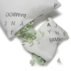 Ella Jayne Shredded Bamboo Memory Foam Pillow, Adjustable Density, With Extra Fill And Carry Pouch, Set Of 2 - Standard/Queen -Bedding Discount Store GUEST 230a5afa 780a 48ad abde 210df743746c