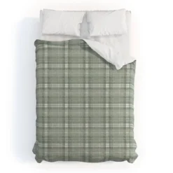 Little Arrow Design Co Fall Plaid Duvet Cover Set Sage Green - Deny Designs -Bedding Discount Store GUEST 2351a525 84cc 40de a96b 65b4efefb73c