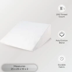 The Grand Breathable Wedge Pillow Protector With Zipper - White -Bedding Discount Store GUEST 23da0ff7 5b15 40ca a148 423a7f96950d