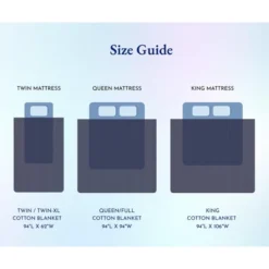 Bed Blanket | Soft 100% Cotton | Herringbone Design | All-Season Thermal Layering By California Design Den -Bedding Discount Store GUEST 259790cb 5d68 478e b6a1 813abb2f9bba