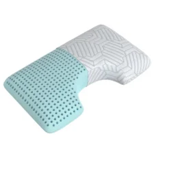 Gulches Bella Ice Curve Pillow - Phase Change Cooling Cover, Italian Water Expanded Foam, CertiPUR-US Certified, Ventilated, USA Finished