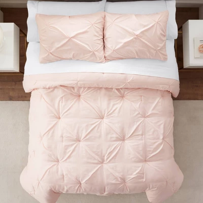 Simply Clean Pleated Comforter Set - Serta 1 Simply Clean Pleated Comforter Set - Serta