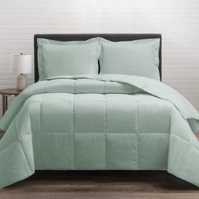 Twin Soft Touch Down Alternative Comforter Seafoam - Allied Home 2 Twin Soft Touch Down Alternative Comforter Seafoam - Allied Home - Image 2
