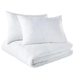 Ogee Solid Duvet Set White - Microsculpt -Bedding Discount Store GUEST 276ca56c 24e4 44ec badc 4402573c13c2