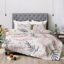 Floral Rosebud Studio Comfort Comforter Set - Deny Designs