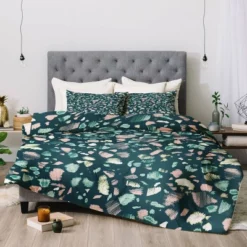 King Pattern State Comforter & Sham Set Green - Deny Designs