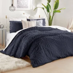 Peri Home 3pc Chenille Medallion Comforter Set