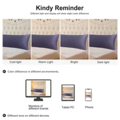 PiccoCasa Satin Silky For Hair And Skin Pillowcase Slate Gray Body 20"x54" 2 Pcs -Bedding Discount Store GUEST 2c1dd565 afbc 479d b1fb 7ed52eb65540