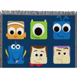 Northwest Disney-Pixar Woven Tapestry Throw Blanket, 48" X 60", Pixarland -Bedding Discount Store GUEST 2cc270e7 8527 42d8 a515 35bc77389588