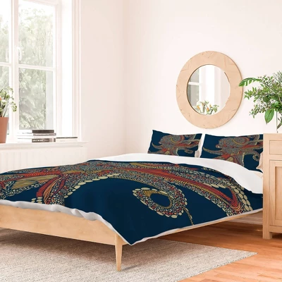 Valentina Ramos Octopus 100% Cotton Duvet Set - Deny Designs 1 Valentina Ramos Octopus 100% Cotton Duvet Set - Deny Designs