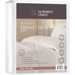 Superity Button Closure 100% Cotton Duvet Cover – White -Bedding Discount Store GUEST 2ef5c343 5768 476f 9d51 43ac59b811ad
