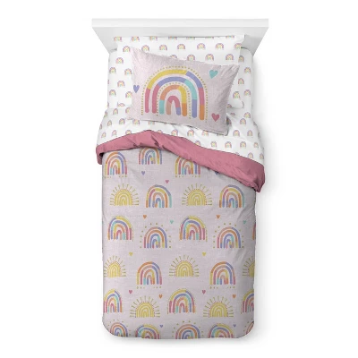 Saturday Park Doodle Rainbow 100% Organic Cotton Bed Set 1 Saturday Park Doodle Rainbow 100% Organic Cotton Bed Set
