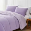 Lush Decor Full/Queen Oslo Bed Blankets Lavender 3pc Set