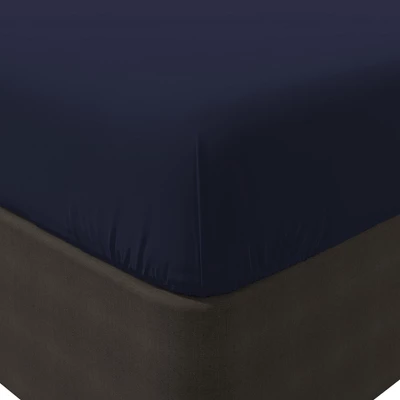 Color Sense 100% Cotton Cool & Crisp Percale Weave Fitted Sheet 2 Color Sense 100% Cotton Cool & Crisp Percale Weave Fitted Sheet - Image 2