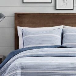 Niari Yarn Dye Stripe Quilt Set - Brooklyn Loom